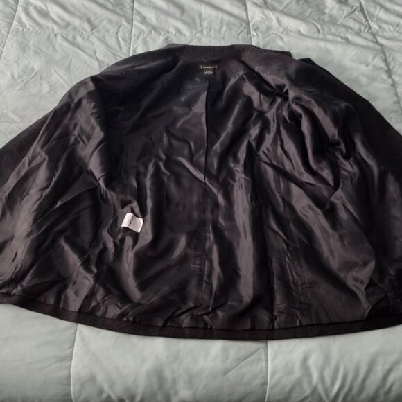 Eddie Bauer Womens Size 1X Charcoal Gray Blazer Jacket Lined Wool Blend - Picture 3 of 5